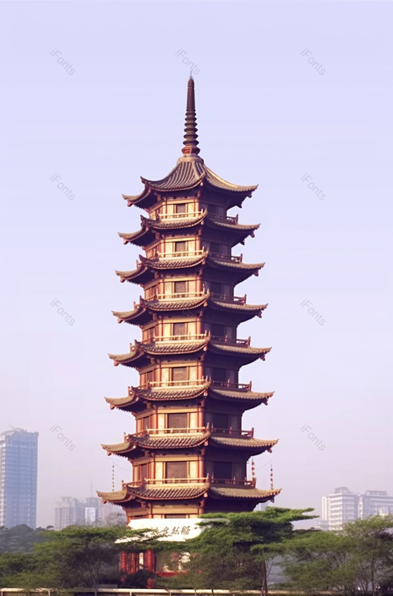 广州赤岗塔古典建筑,高清,摄影图,摄影图片,图片大全,摄影图免费下载